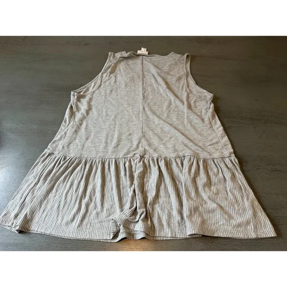 grat striped AVA & VIV  tank top  plus size shirt size X - Picture 2 of 2